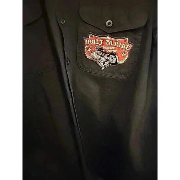 Vintage Built to Ride American Kustom Biker Vest Sleeveless Sz XL Excellent CR1 - Picture 10 of 10